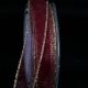 Wire Edge Organza with Gold Edge 1 Inch 27 Yards  Burgundy