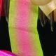 Cut Edge Satin Silk Ombre 1 Inch 55 Yards Green/red