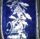 Wire Edge Print Organza Jingle Bells 2 Inch 27 Yards  Blue