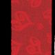 Cut Edge Organza Modern Heart 1.5 Inch 50 Yards Red on Red