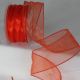Wire Edge Organza 2 inch by 27 yards Orange