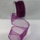 Wire Edge Organza 2 inch by 27 yards Plum
