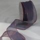 Wire Edge Organza 2 inch by 27 yards Mauve