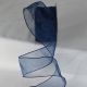 Wire Edge Organza 2 Inch 27 Yards  Navy