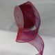Wire Edge Organza 2 inch by 27 yards Azalea/Blue