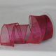 Wire Edge Organza 2 inch by 27 yards Azalea/Pink