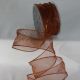 Wire Edge Organza 2 inch by 27 yards Copper/Copper Edge