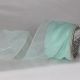 Wire Edge Organza 3 inch by 27 yards Azure