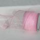 Wire Edge Organza 3 inch by 27 yards Pink