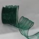 Wire Edge Organza 3 inch by 27 yards Forest