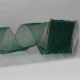 Wire Edge Organza 3 inch by 27 yards Hunter/Gold Edge