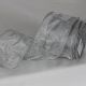 Wire Edge Organza 3 inch by 27 yards Silver/Silver Edge