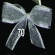 Satin Edge Organdy  Georgette 1 1/2 Inch  30 Yards Silver
