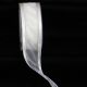 Satin Edge Organdy Gold Georgette 1 1/2in  30yards Ivory / Gold