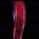 Satin Edge Organdy Gold Georgette 1 1/2in  30yards Red / Gold