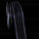 Satin Edge Organdy Gold Georgette 1 1/2in  30yards Navy / Gold