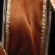Woven Edge Gold Satin 1/8 Inch 110 Yards Amber