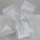 Sheer Stripe Ribbon 2 inch by 55 yards White