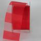 Sheer Stripe Ribbon 2 inch by 55 yards Red