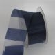 Sheer Stripe Ribbon 2 inch by 55 yards Navy