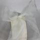 Cut Edge Sheer Gingham Organza Ribbon 2 inch by 33 yards Ivory