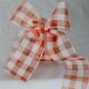 Cut Edge Sheer Gingham Organza Ribbon 2 inch by 33 yards Bittersweet