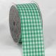 Cut Edge Gingham Ribbon 2 inch by 33 yards Green/White