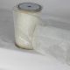 Wire Edge Organza 6 inch by 27 yards Cream/Gold Edge