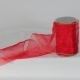 Wire Edge Organza 6 inch by 27 yards Red/Gold Edge