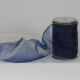 Wire Edge Organza 6 inch by 27 yards Royal/Gold Edge