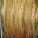 Wired Gold Edge Jute Ribbon 1/2 In  20 Yards Natural