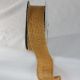 Gold Wired Edge Burlap Ribbon 2 inch by 11 yards Saffron