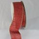 Gold Wired Edge Burlap Ribbon 2 inch by 11 yards Terra Cotta