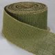 Gold Wired Edge Burlap Ribbon 2.75 inch by 11 yards Green