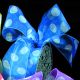 Organdy With White Polka Dots 1 1/2 Inch 33 Yards Blue