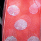 Organdy With White Polka Dots 1 1/2 Inch 33 Yards Orange