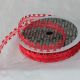 Heart Edge Organdy Ribbon 5/8 inch by 22 yards Red