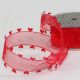 Heart Edge Organdy 1.5 Inch 22 Yards Red