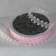 Heart Edge Organdy Ribbon 5/8 inch by 22 yards Pink