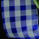 Cut Edge Sheer Gingham Organza 3 Inch  33 Yards Royal