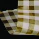 Cut Edge Sheer Gingham Organza 3 Inch  33 Yards Butterscotch