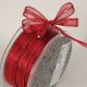 French We Metallic Sheer Rain 3/8 Inch 50 Yards Red Rain