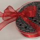 French We Metallic Sheer Rain 5/8 Inch 25 Yards Red Rain
