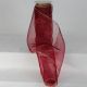 Wire Edge Organza 9 inch by 27 yards Burgundy/Gold Edge