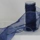 Wire Edge Organza 9 inch by 27 yards Royal/Silver Edge