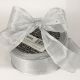 Wired Sheer Rain With Stars 1.5 Inch 25 Yards Silver/Silver