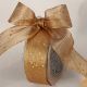 Wired Sheer Rain With Stars 1.5 Inch 25 Yards Copper/gold