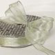 French We Metallic Fine Rain 5/8 Inch 25 Yards Silver Green