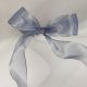 French We Metallic Fine Rain 1 Inch 25 Yards Silver Blue