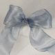 French We Metallic Fine Rain 1.5 Inch 25 Yards Silver Blue